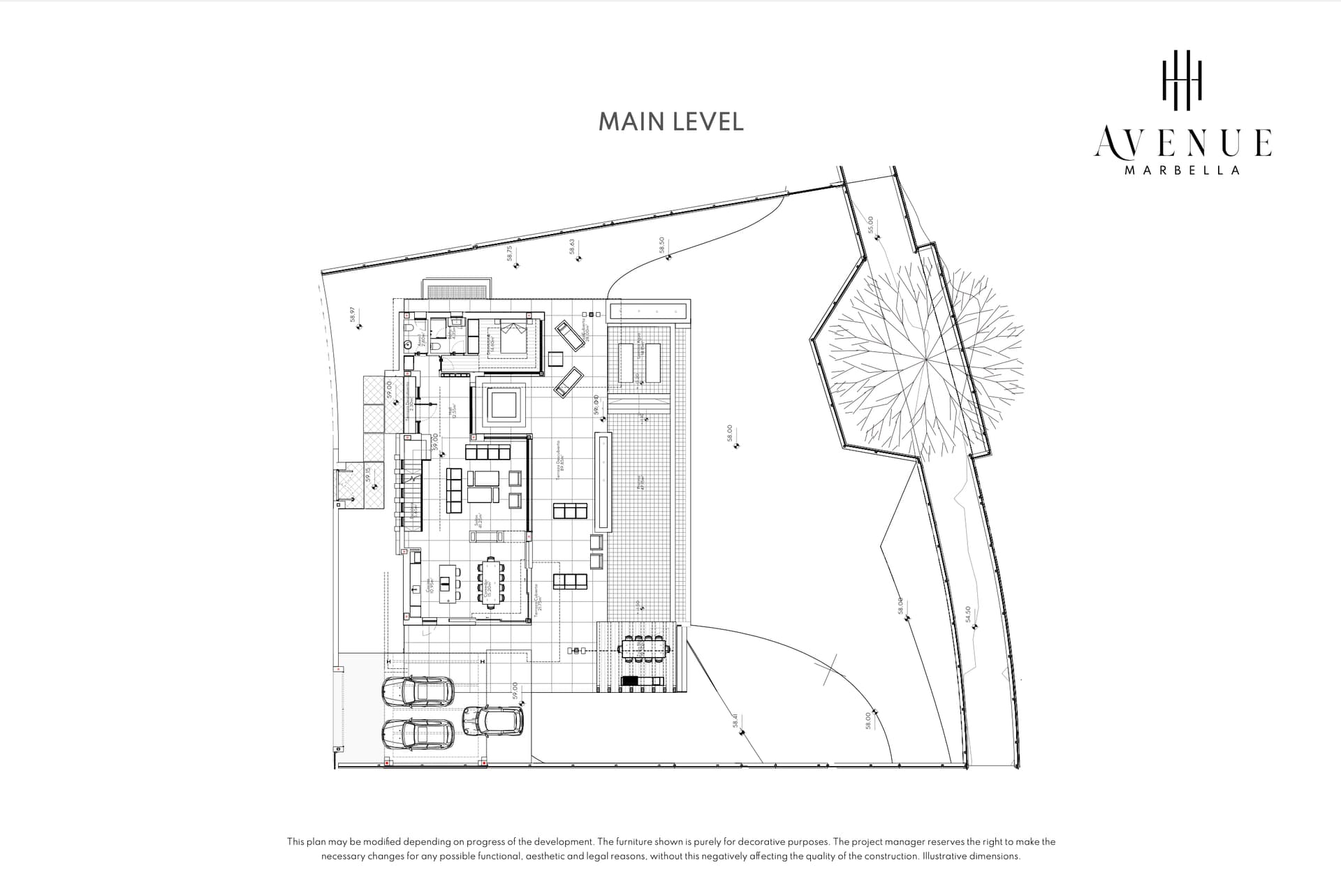 Villa 05, main level plan
