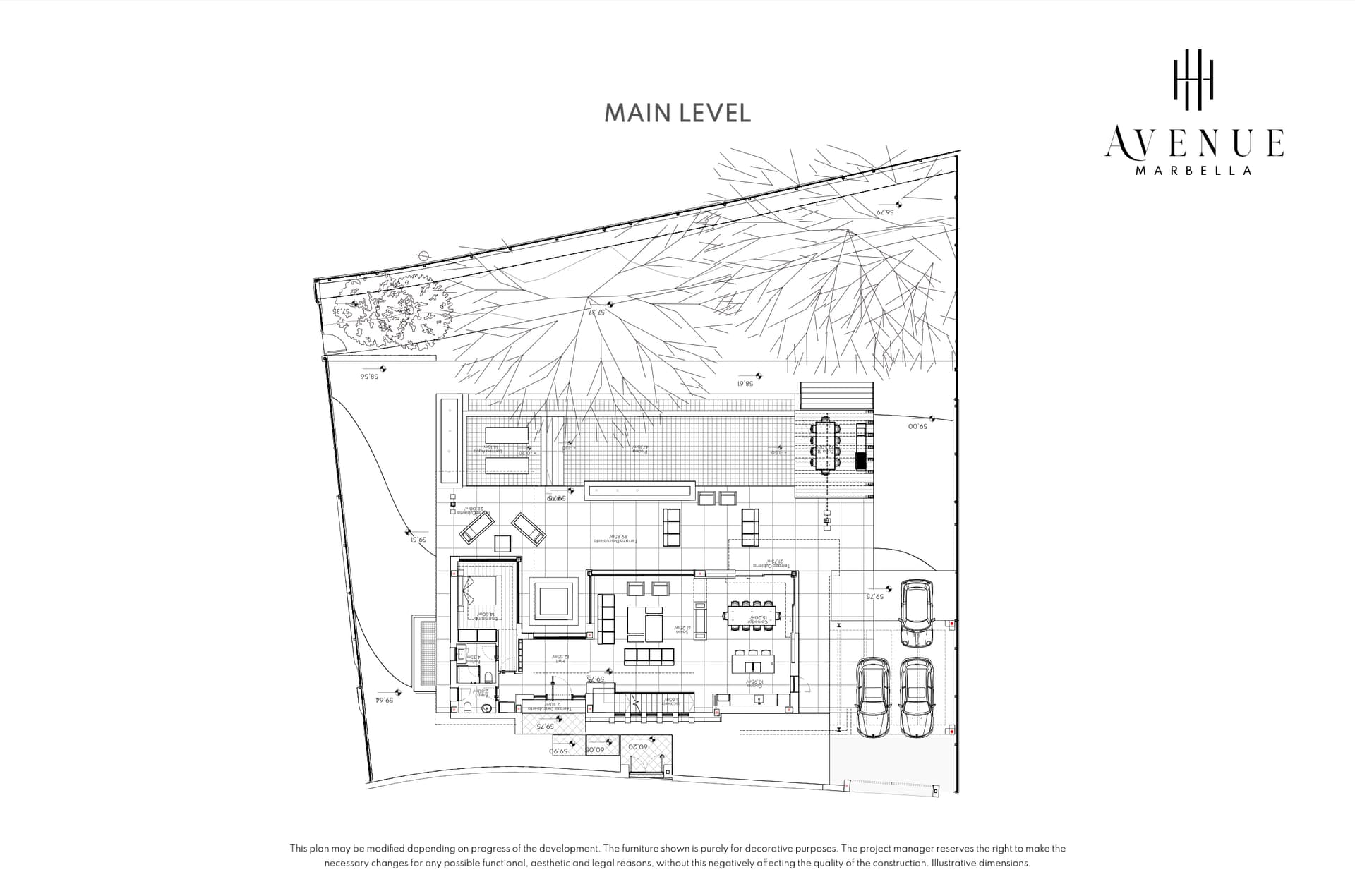 Villa 08, main level plan